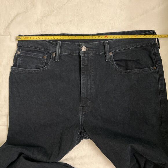 Levi’s 502™ Taper Fit Men’s Jeans Deep Blue W32 L30 Mid Rise Stretch Denim - Picture 5 of 8